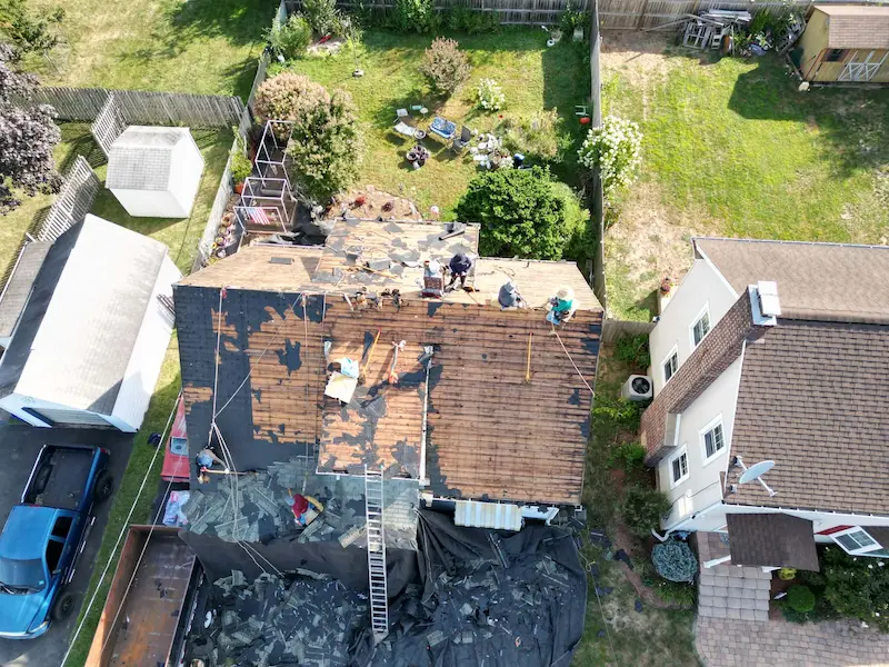 Before: Full Replacement — Storm Damage in Doylestown, PA
